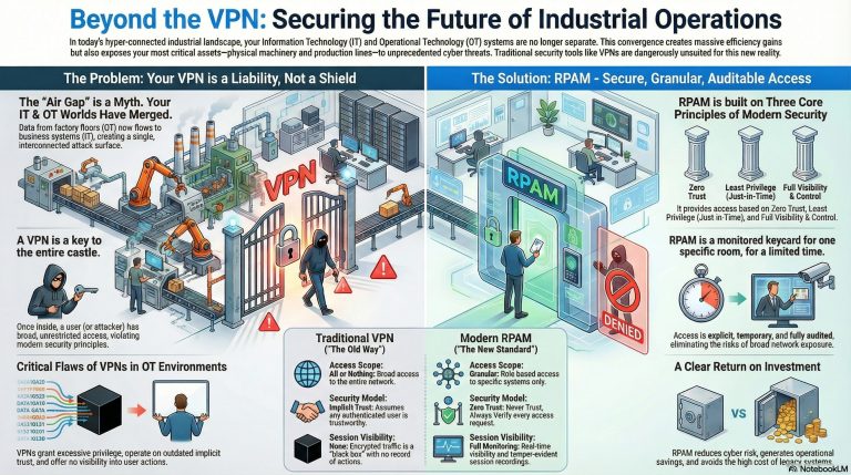 คุณยังใช้ VPN แบบเดิมๆ ที่เปิดประตูให้แฮกเกอร์เข้าถึงทั้งโรงงานอยู่หรือเปล่า? ยกระดับความปลอดภัยทางไซเบอร์ภายในโรงงานด้วย RPAM ก่อนที่จะสายเกินไป